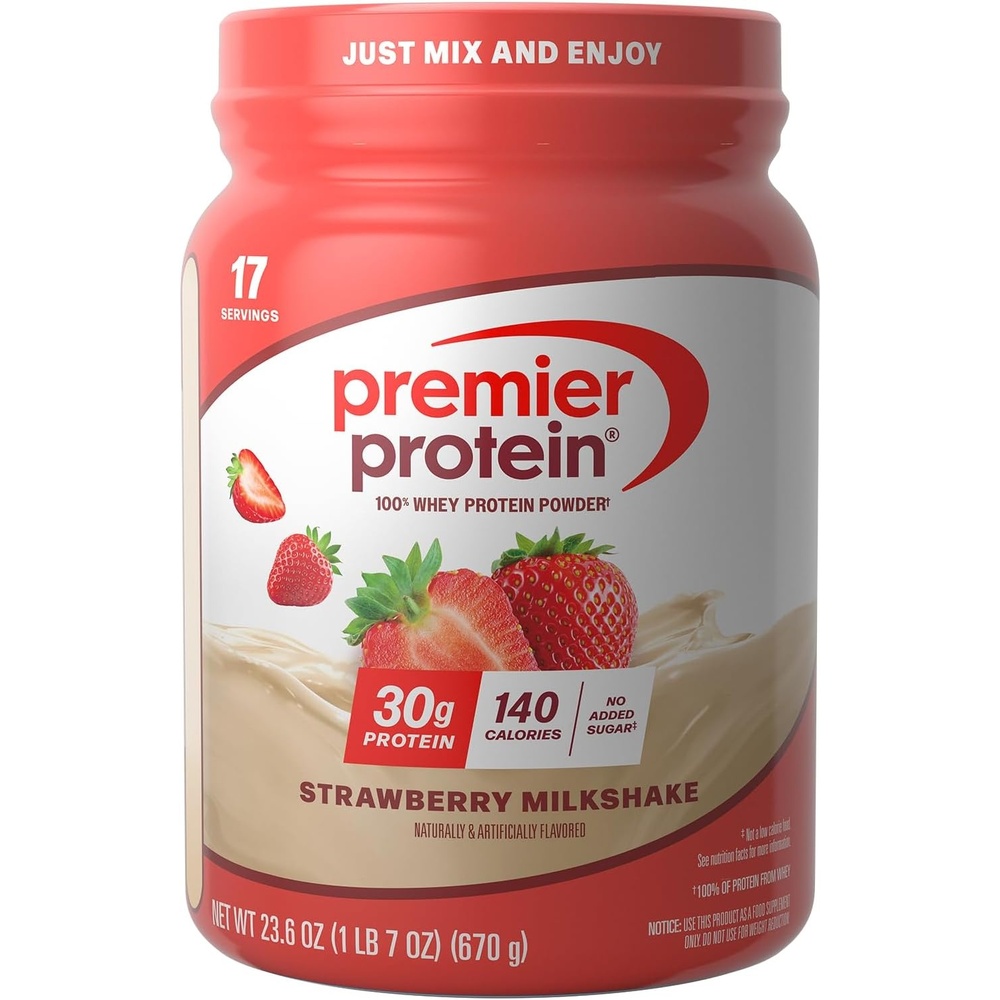 image:imagePremier Protein Powder Caf Latte 30g Protein 95mg Caffeine for Energy No Added Sugar 100 Whey Protein Keto Friendly Soy amp Gluten Free 239 oz 17 ServingsStrawberry