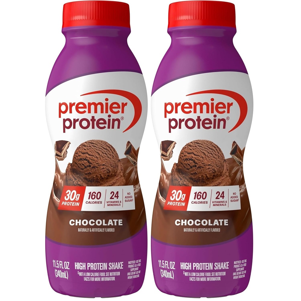 image:imagePremier Protein Shake Cookie Dough 30g Protein No Added Sugar 24 Vitamins amp Minerals to Support Immune Health GlutenFree 115 fl oz 12 PackChocolate