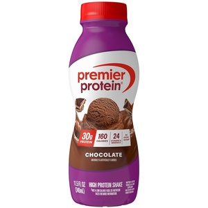 Premier Protein Shake, Chocolate, 30g Protein, No Added Sugar, 24 Vitamins & Minerals to Support Immune Health, 11.5 fl oz, 1 Pack