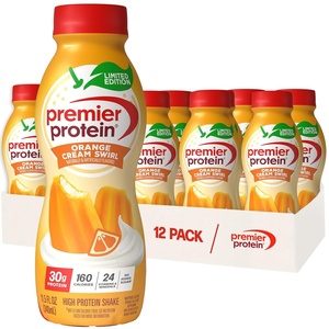 Premier Protein Shake, Cookie Dough, 30g Protein, No Added Sugar, 24 Vitamins & Minerals to Support Immune Health, Gluten-Free, 11.5 fl oz (12 Pack)(NEW: Orange Cream Swirl)