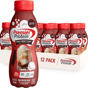 Premier Protein Shake, Cookie Dough, 30g Protein, No Added Sugar, 24 Vitamins & Minerals to Support Immune Health, Gluten-Free, 11.5 fl oz (12 Pack)(Root Beer Float)