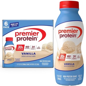 Premier Protein Shake, Cookie Dough, 30g Protein, No Added Sugar, 24 Vitamins & Minerals to Support Immune Health, Gluten-Free, 11.5 fl oz (12 Pack)(Vanilla)